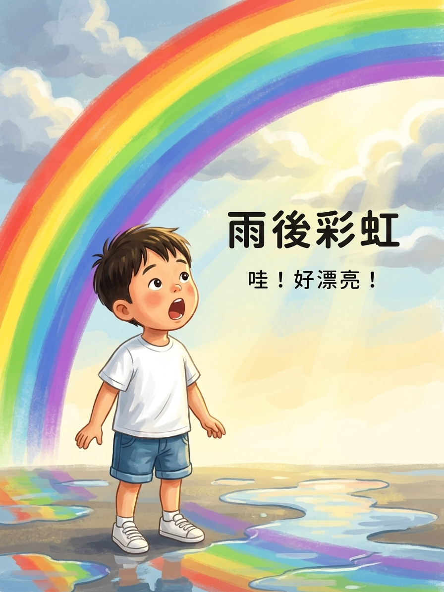 彩虹的七個顏色