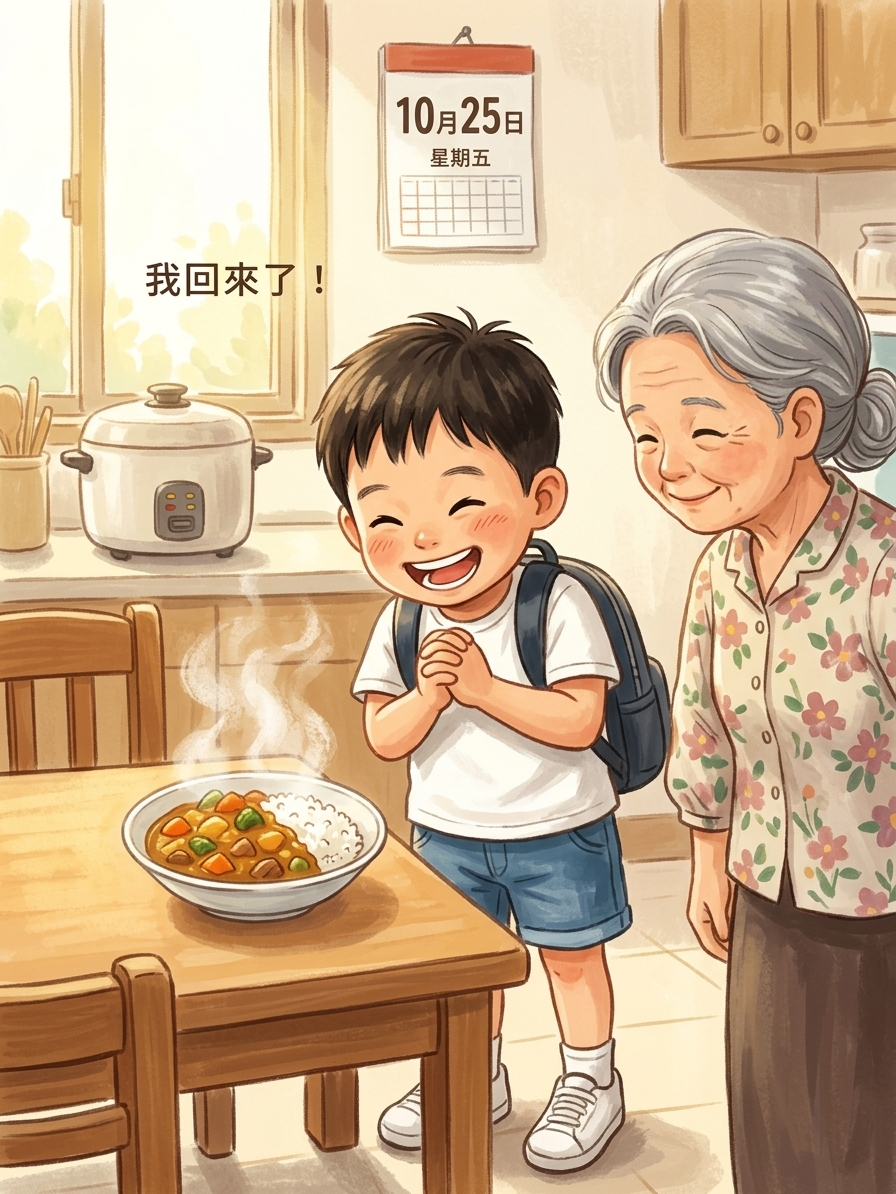 我好開心