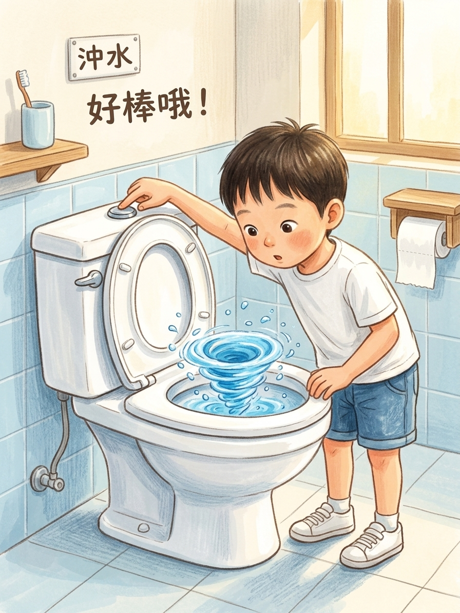 馬桶的水去哪了？
