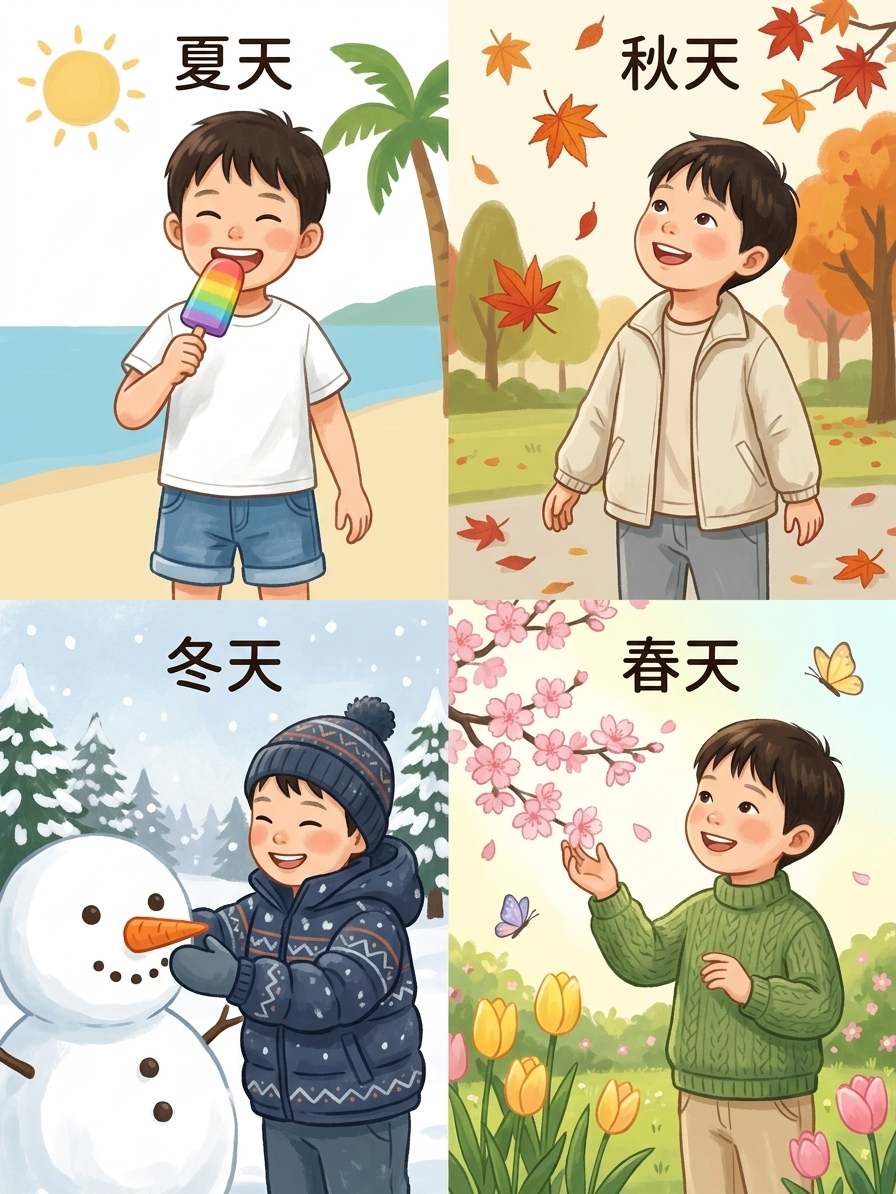 為什麼會有四季？