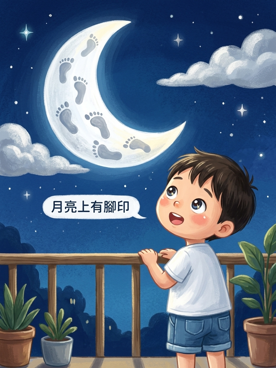 月球上的腳印