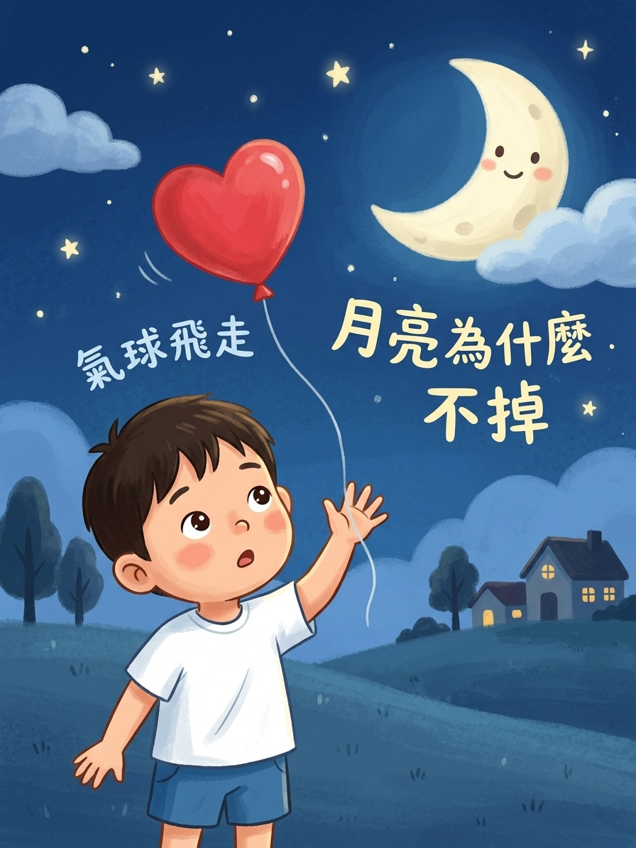 月亮為什麼不會掉下來？