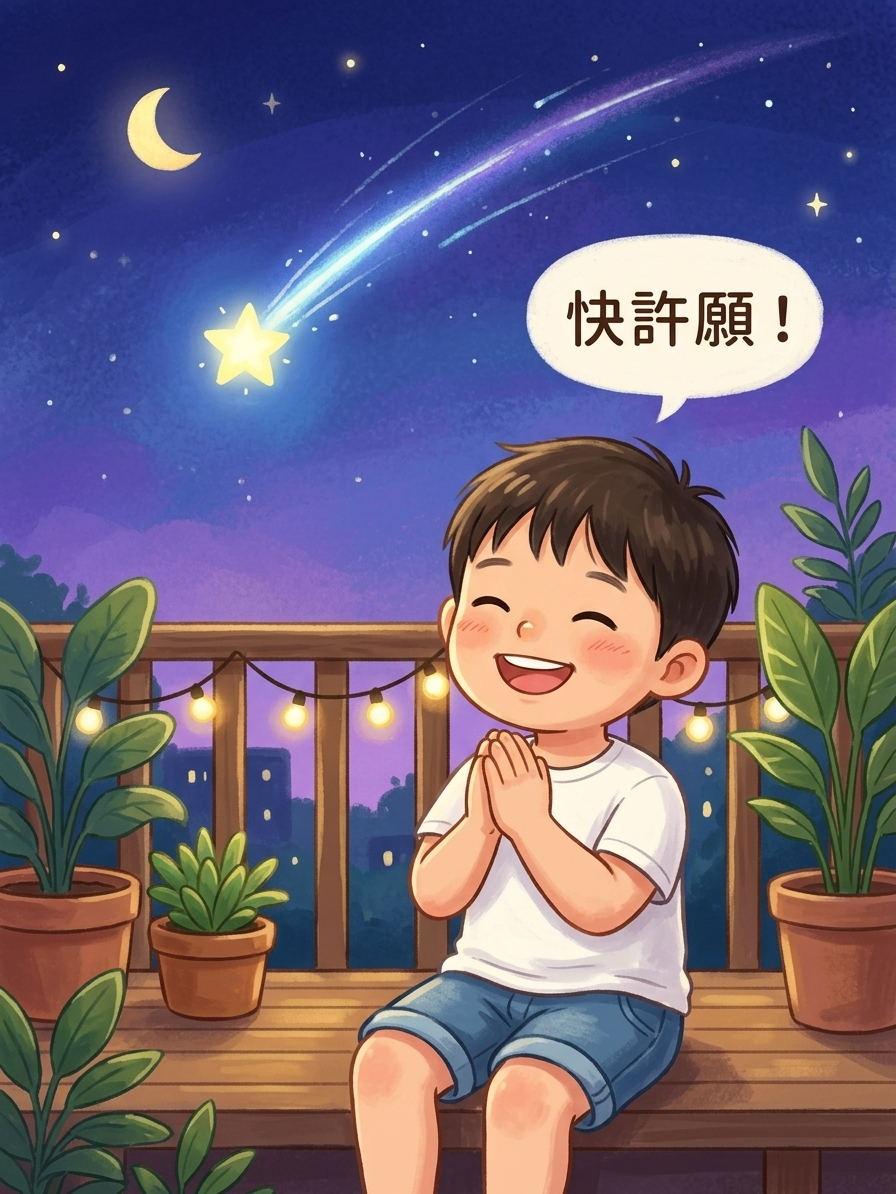 流星劃過夜空