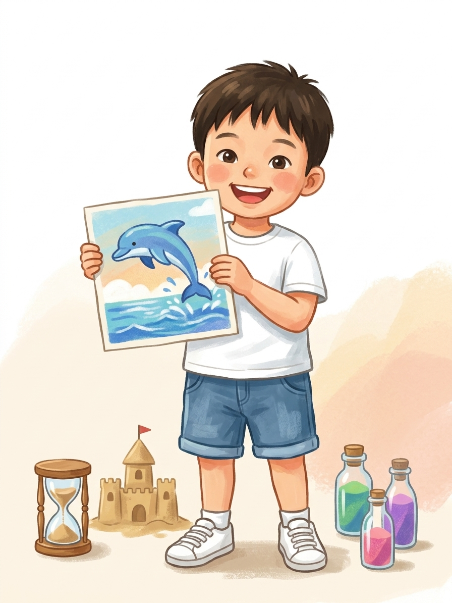 沐夏玩沙畫