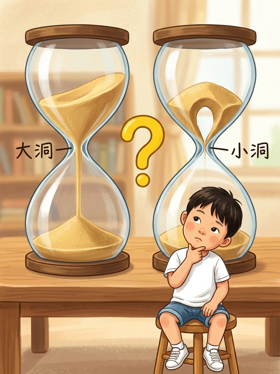 沙漏為什麼不會塞？