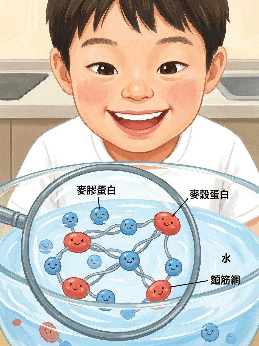 麵粉變麵糰的魔法