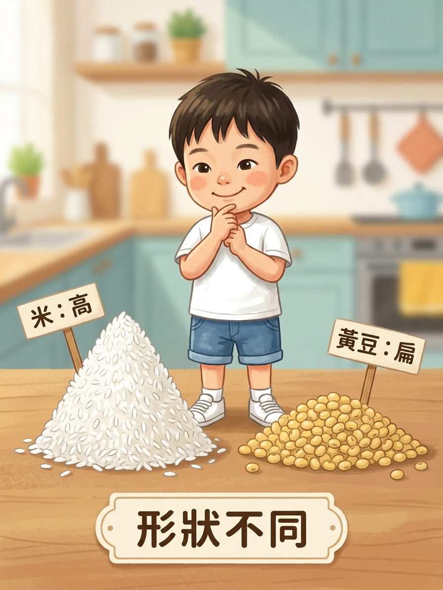 米粒倒下去為什麼會堆山