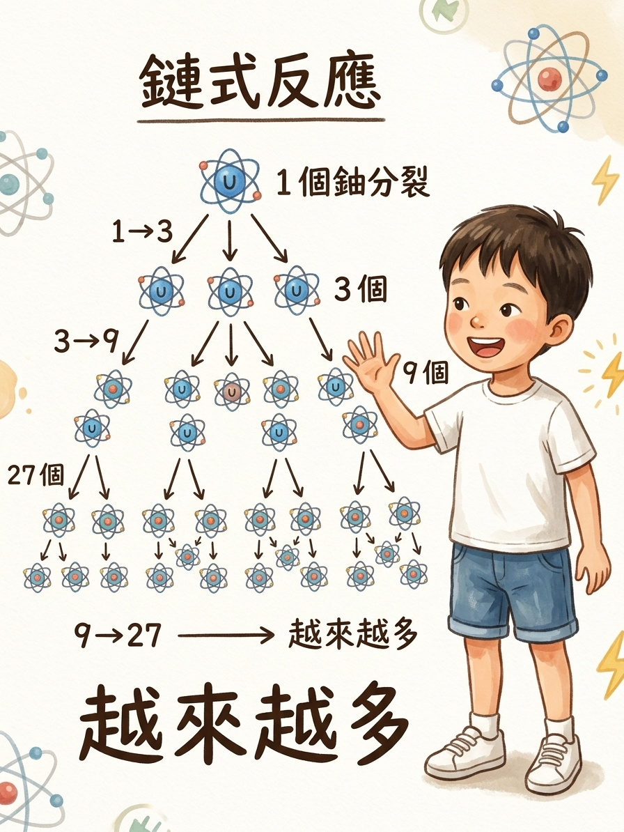 連鎖反應像骨牌