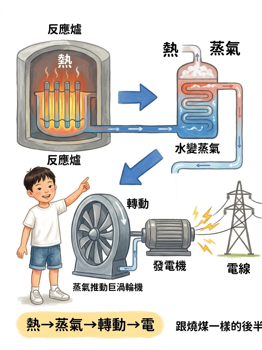 核能電廠怎麼發電