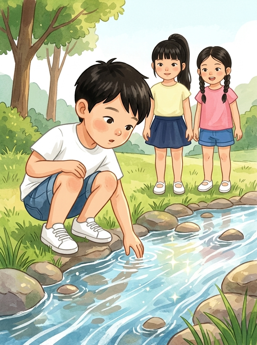 小溪的水會跑步